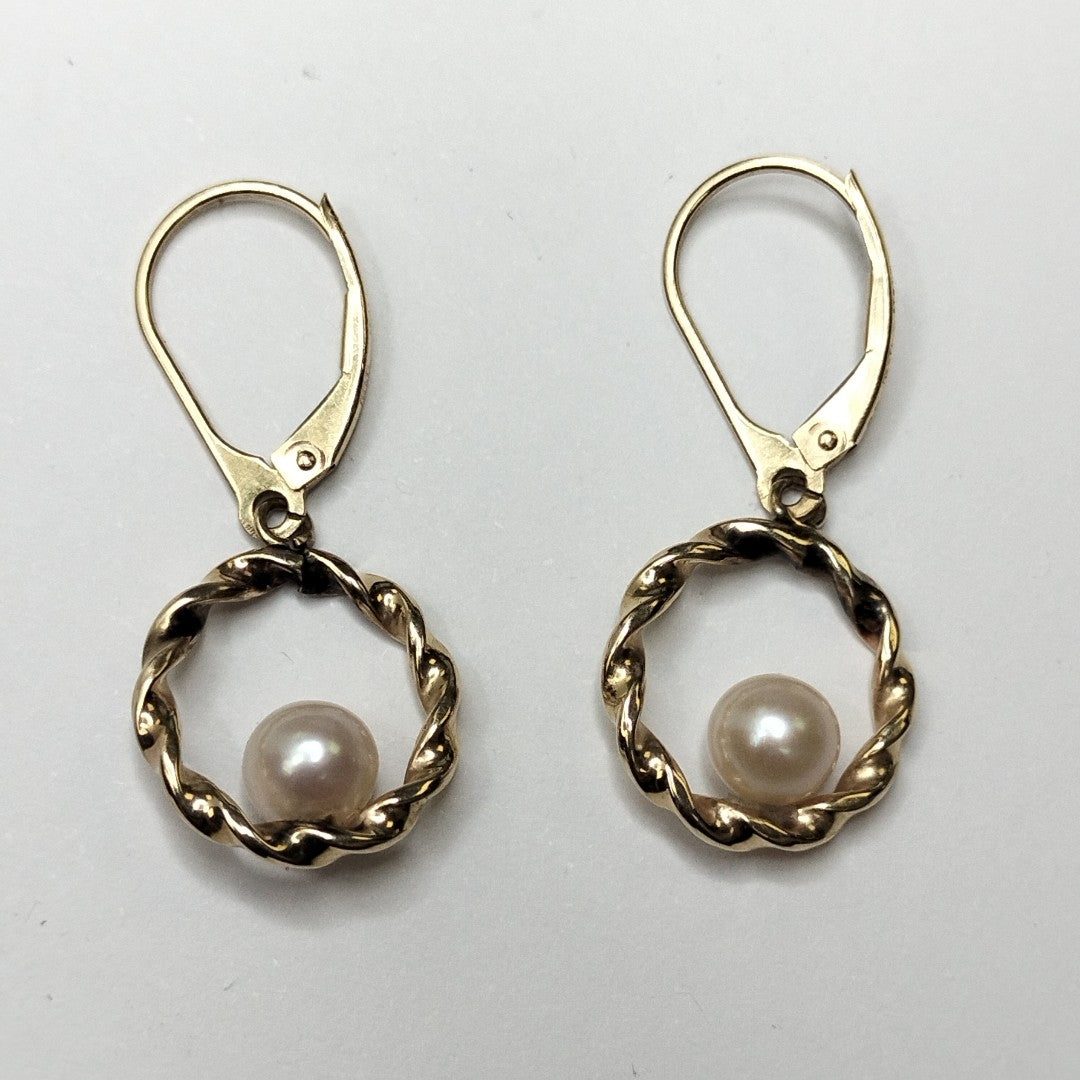 ARRACADAS PAR ORO 14 K 1,80 GRMS (SEMINUEVO)