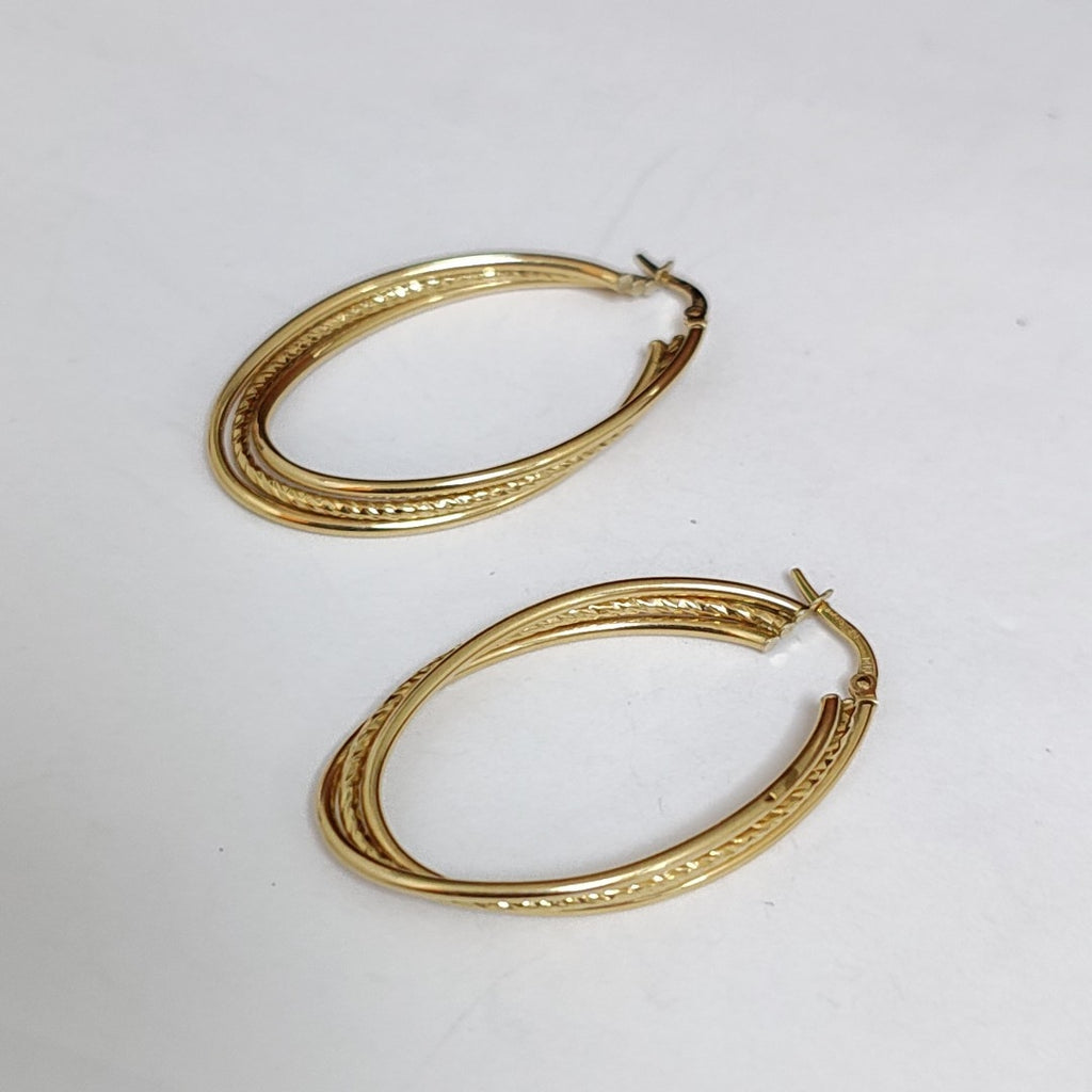 ARRACADAS PAR ORO 14 K 2,70 GRMS (SEMINUEVO)