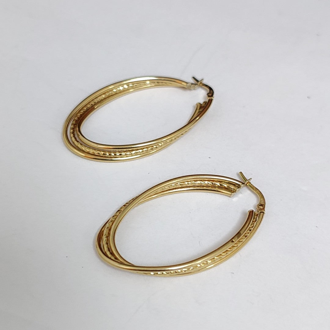 ARRACADAS PAR ORO 14 K 2,70 GRMS (SEMINUEVO)