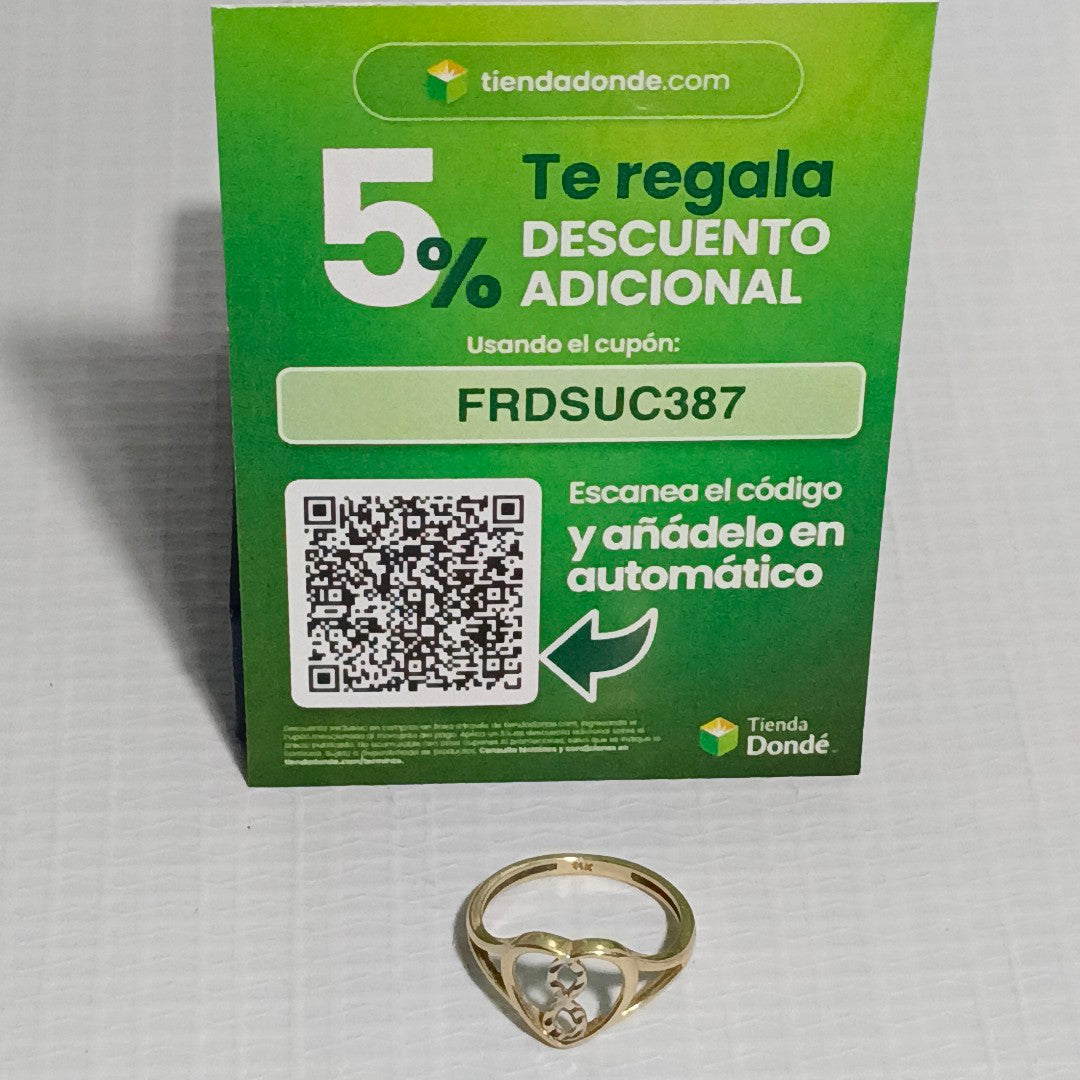 ANILLITO ORO 14 K 1.3 GRMS (SEMINUEVO)