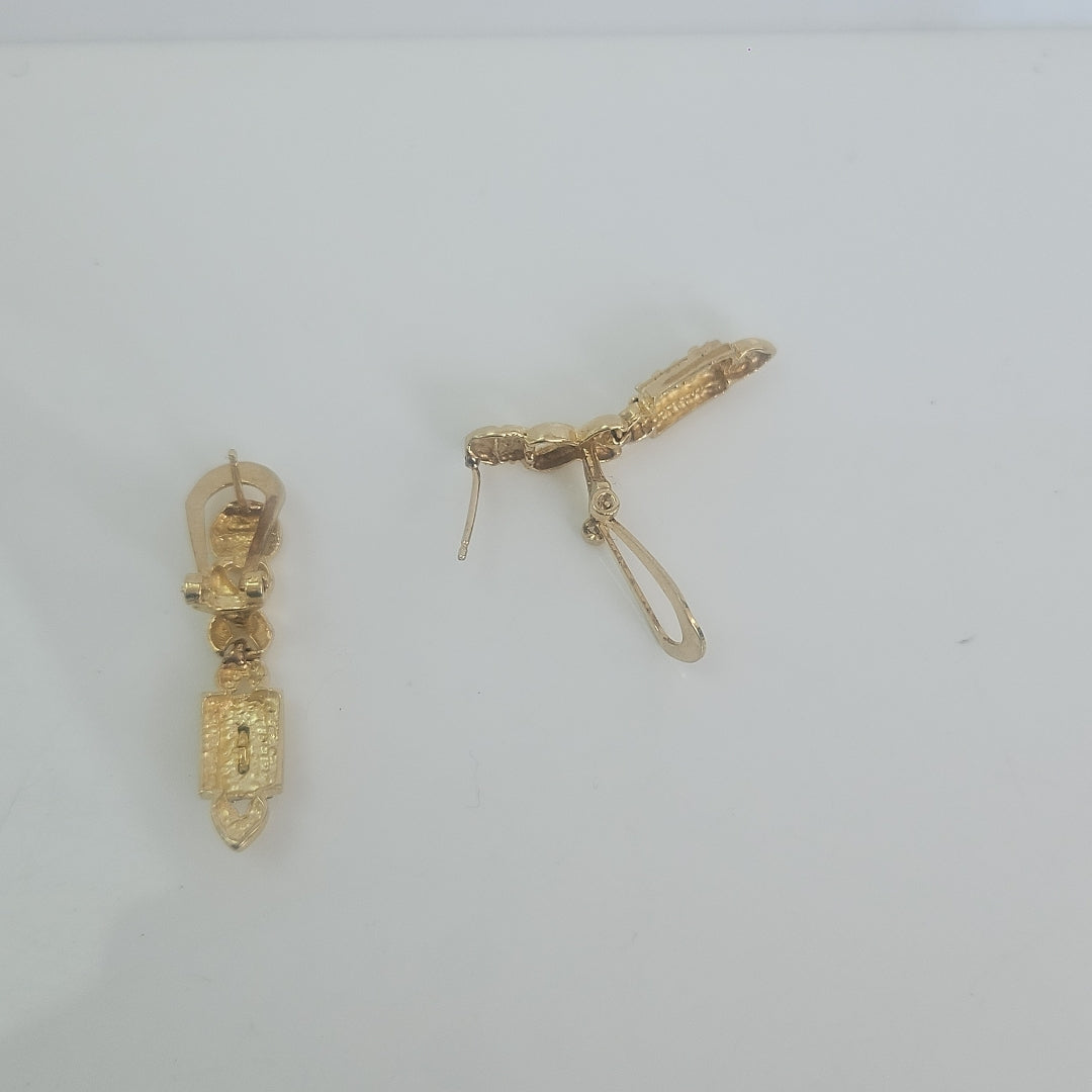 ARETES PAR ORO 14 K 4,80 GRMS (SEMINUEVO)