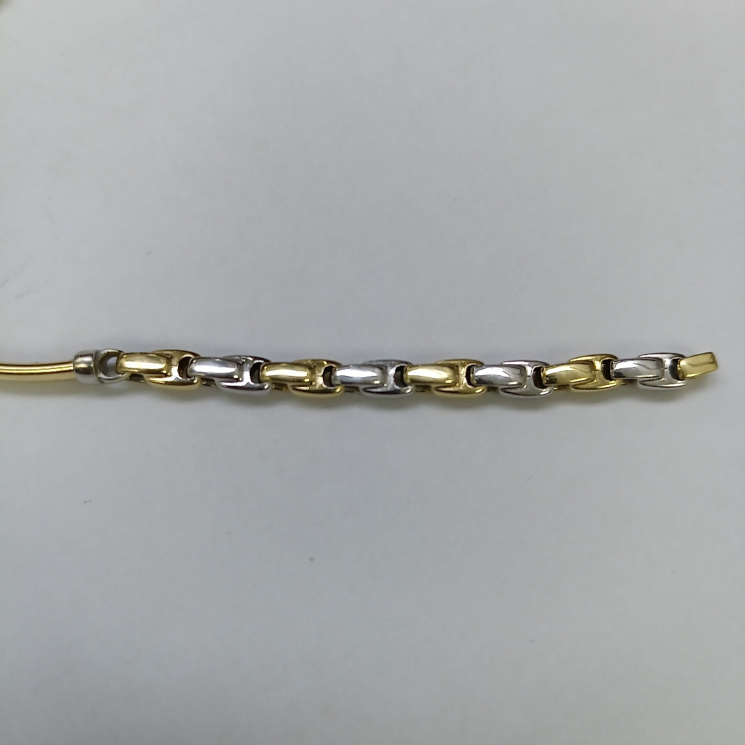 ESCLAVA ORO COMBINADO 14 K 6.4 GRMS (SEMINUEVO)