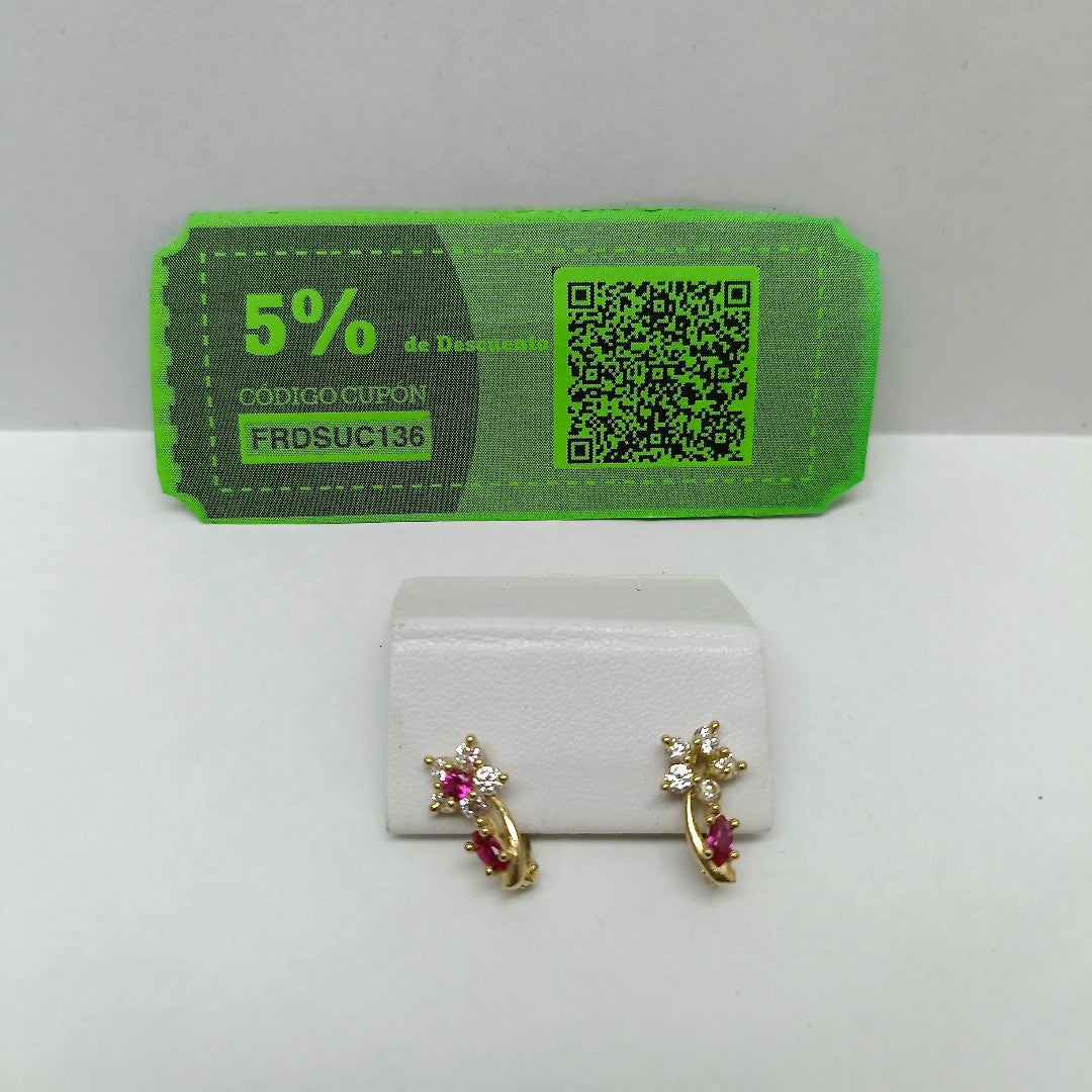 ARETES PAR ORO 14 K 1.5 GRMS (SEMINUEVO)