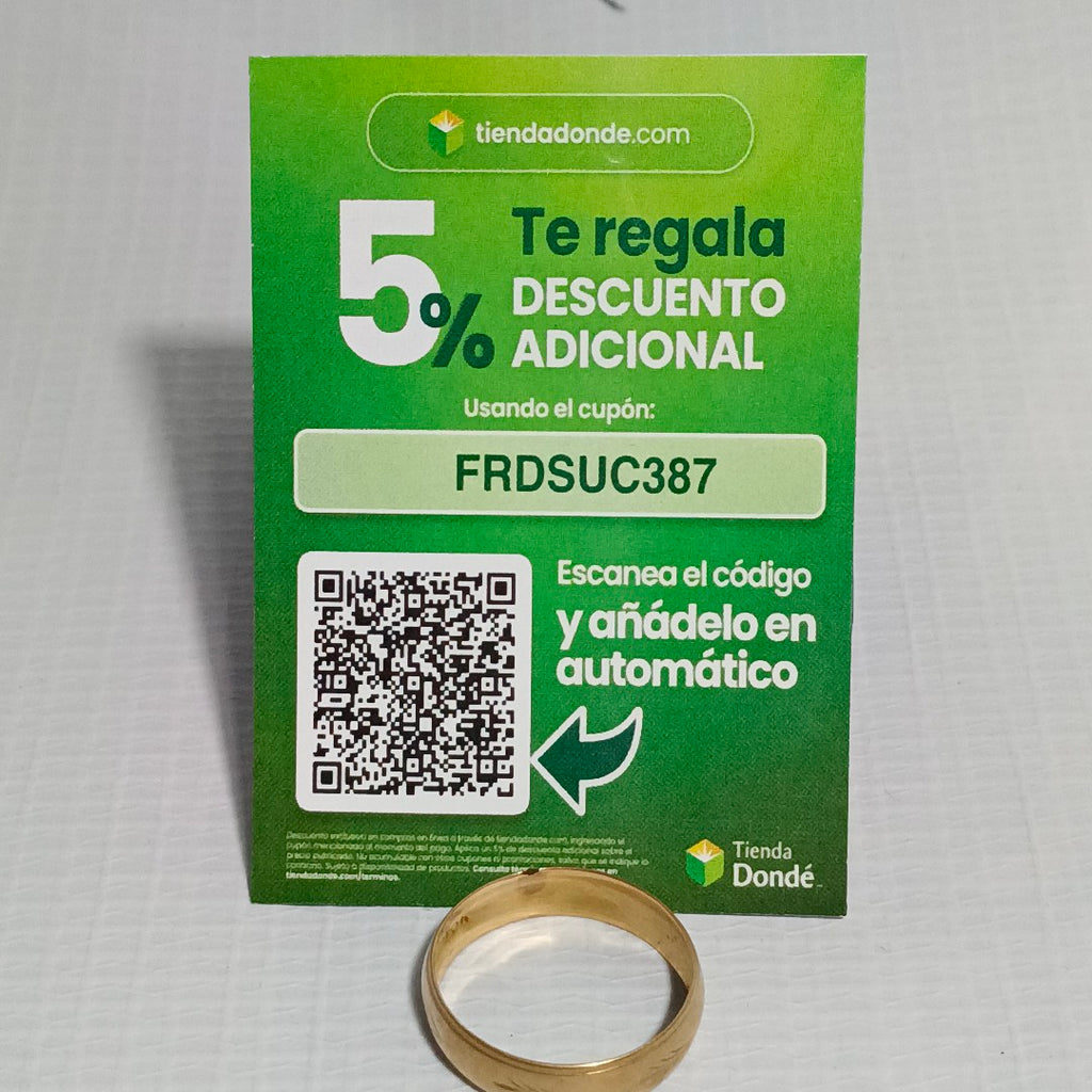 ARGOLLA ORO 10 K 1,50 GRMS (SEMINUEVO)