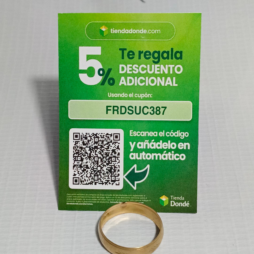 ARGOLLA ORO 10 K 1,50 GRMS (SEMINUEVO)
