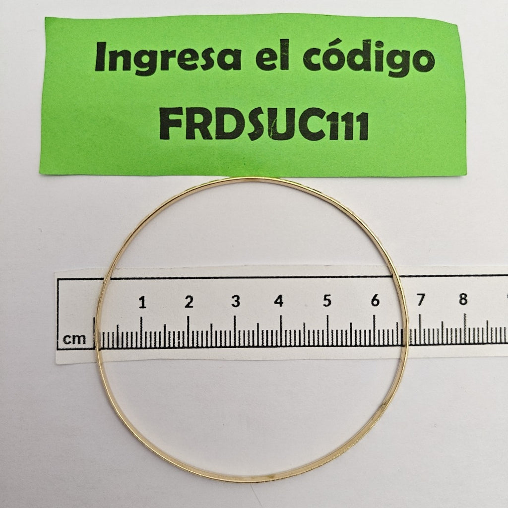PULSERA RIGIDA ORO 14 K 3,70 GRMS (SEMINUEVO)