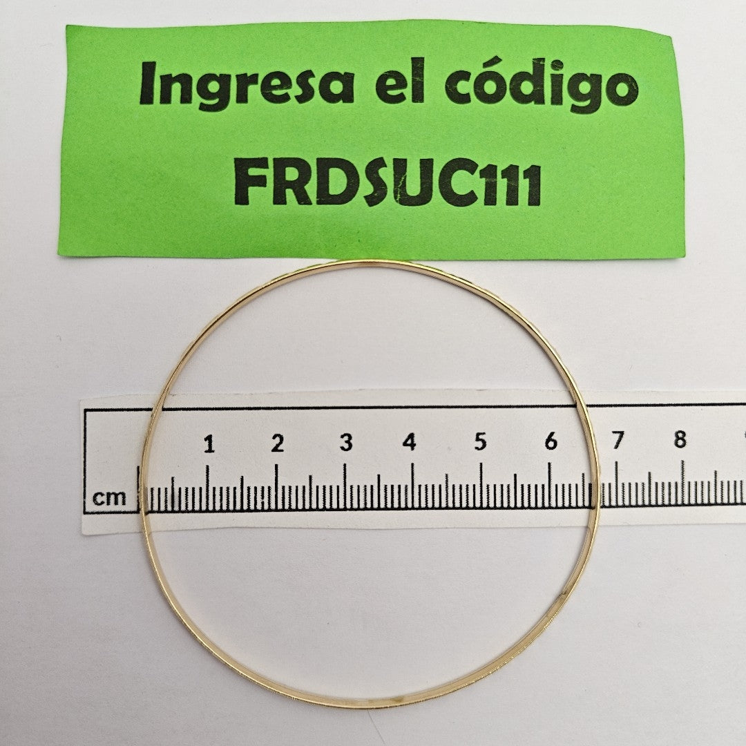 PULSERA RIGIDA ORO 14 K 3,70 GRMS (SEMINUEVO)