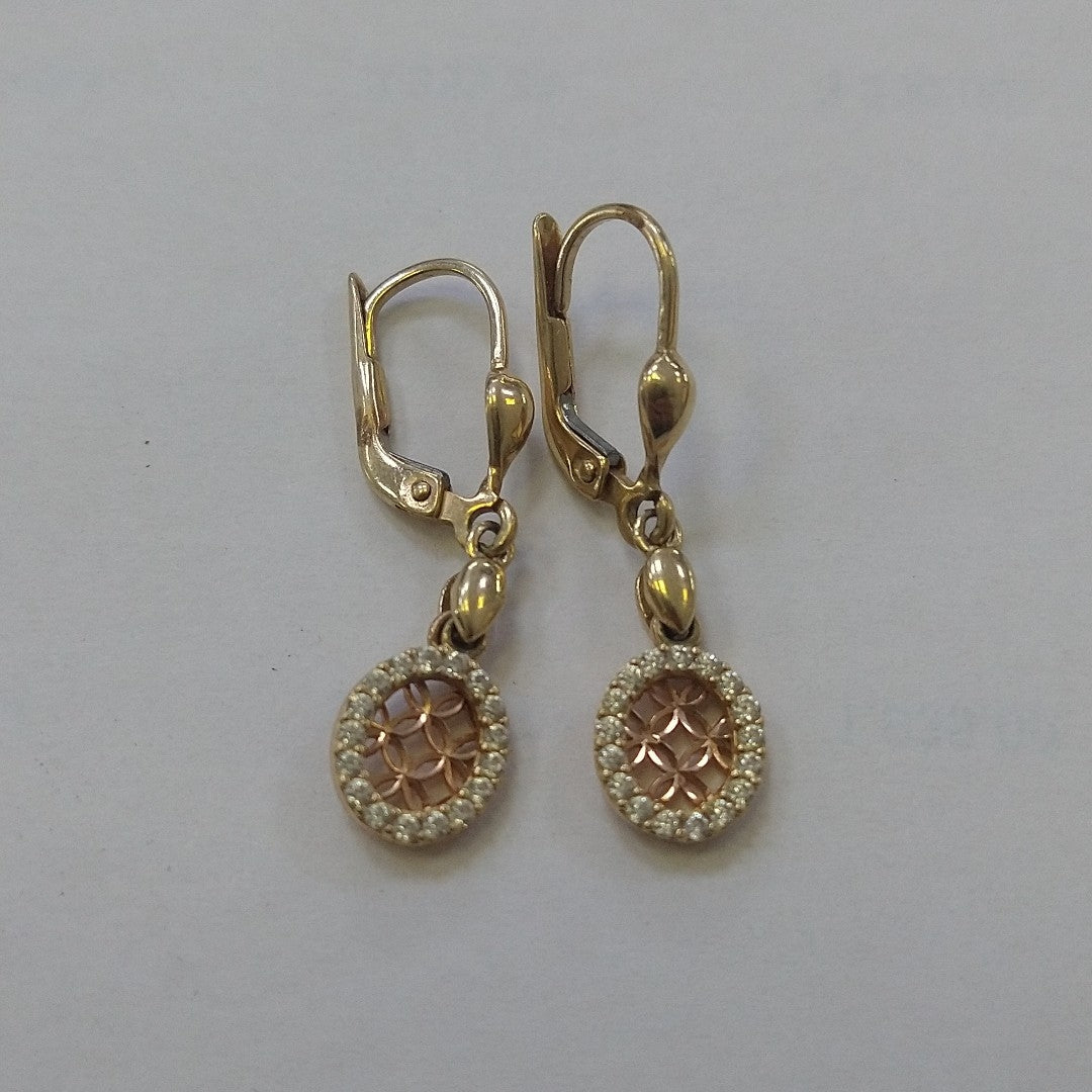 ARETES PAR ORO 14 K 2.4 GRMS (SEMINUEVO)