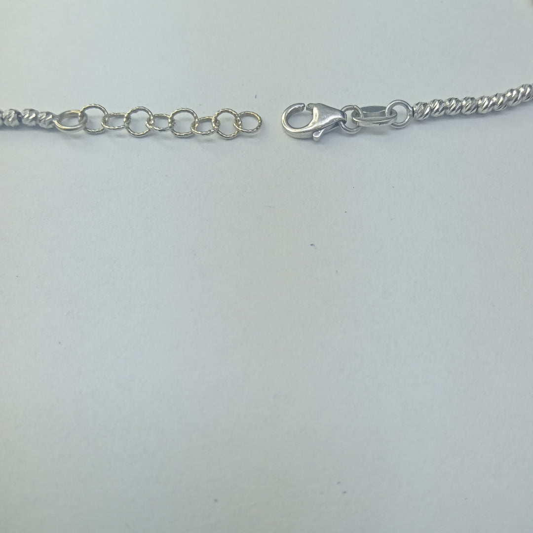 PULSERA ORO BLANCO 14 K 2.8 GRMS (SEMINUEVO)