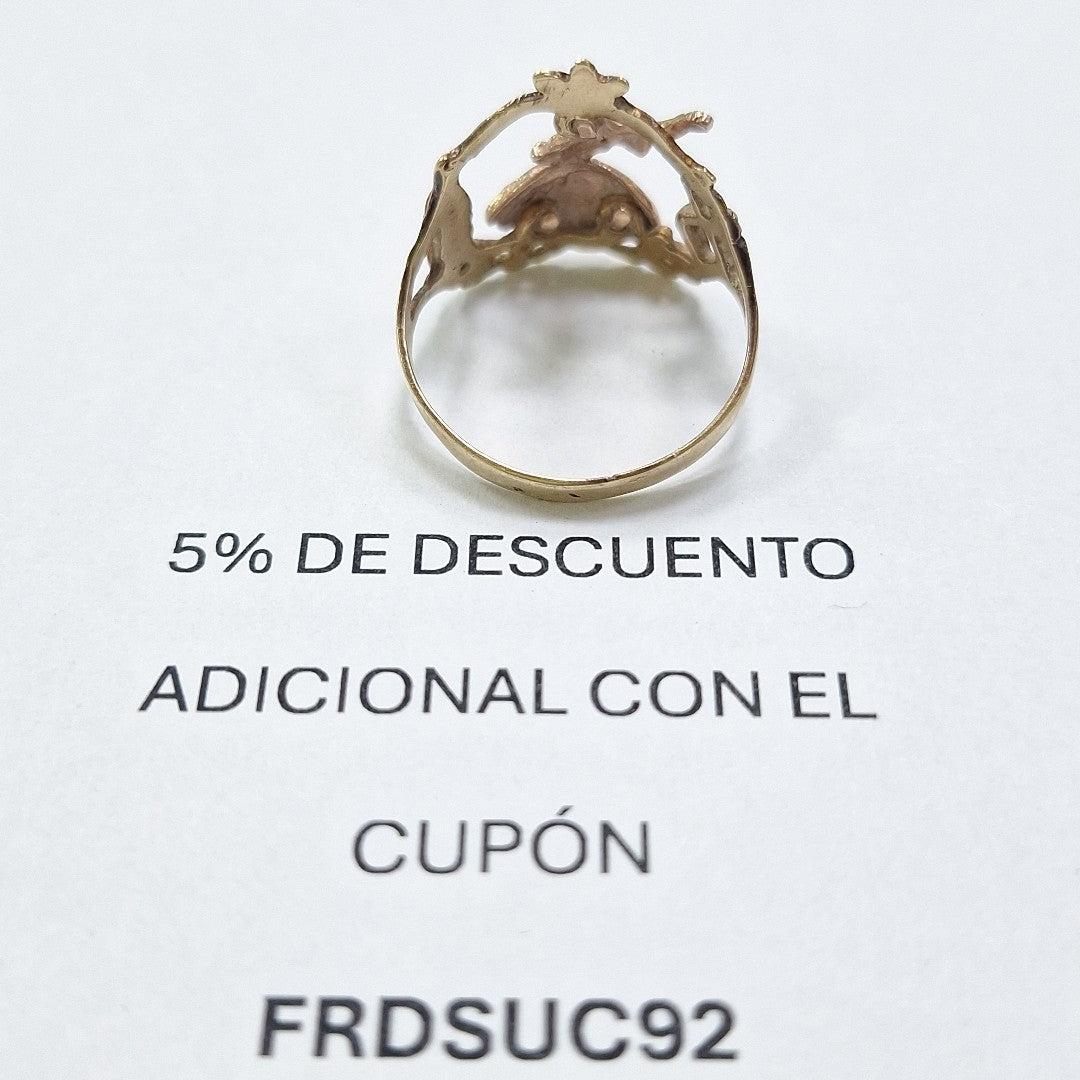 ANILLITO ORO COMBINADO 10 K 2.2 GRMS (SEMINUEVO)
