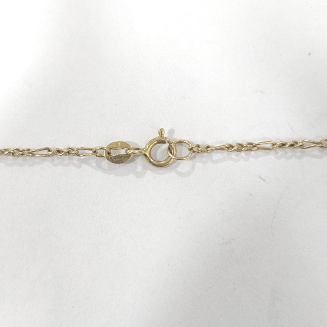 CADENA, MEDALLA RELIGIOSA ORO 14 K 2.8 GRMS (SEMINUEVO)