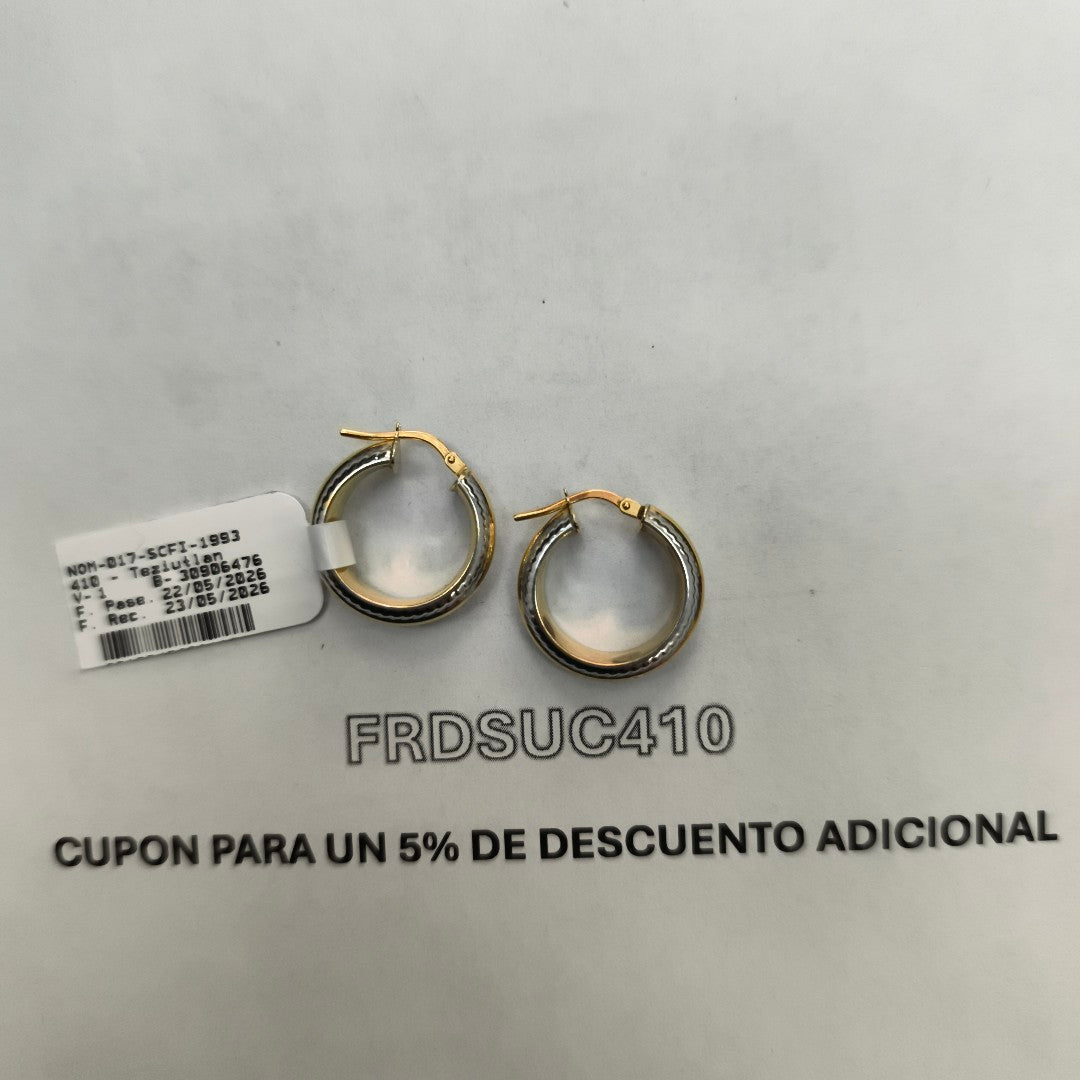 ARGOLLA ORO, ORO COMBINADO 14 K 2.9 GRMS (SEMINUEVO)