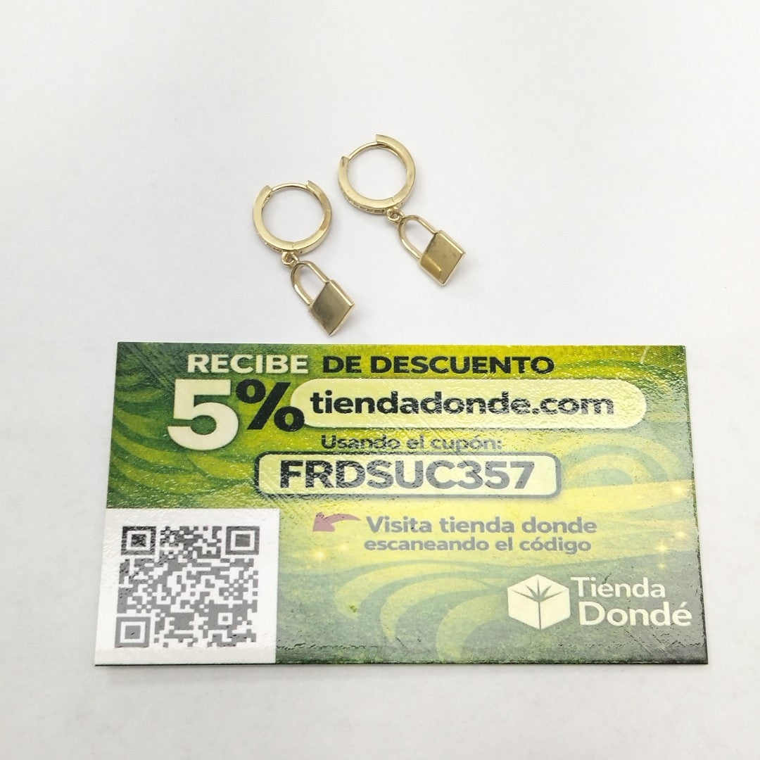 ARETES PAR ORO 14 K 2,70 GRMS (SEMINUEVO)