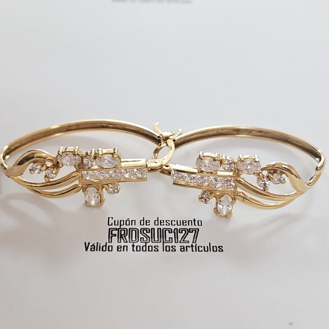 ARRACADAS PAR ORO 14 K 9.9 GRMS (SEMINUEVO)