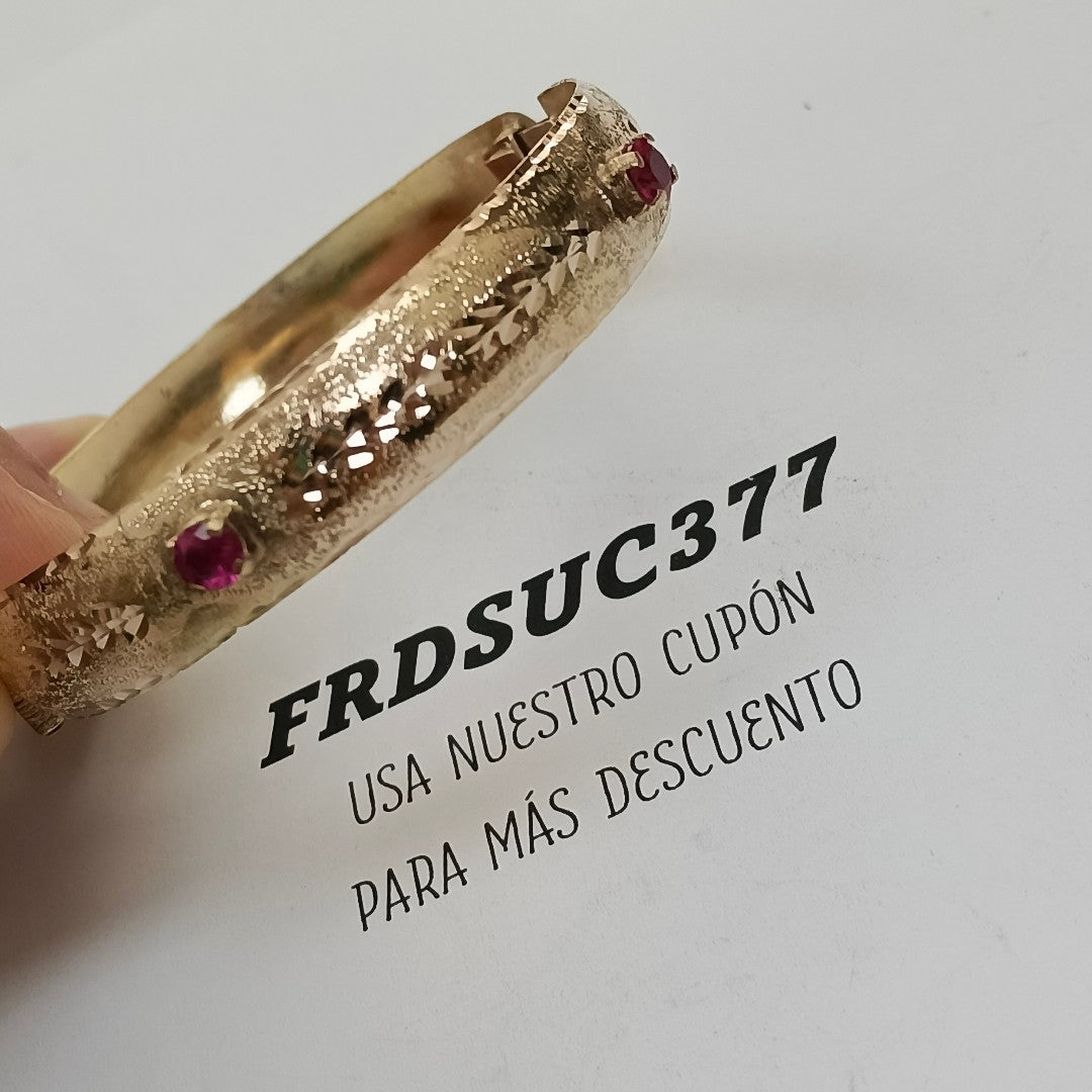 PULSERA RIGIDA ORO 10 K 12.8 GRMS (SEMINUEVO)