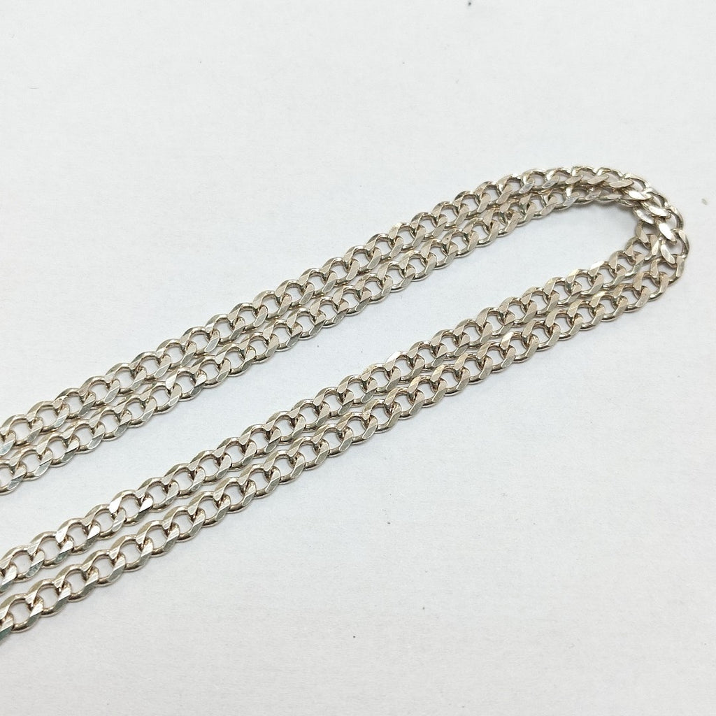 CADENA TEJIDO BARBADO PLATA .925 60 CM 14 GR (NUEVO)