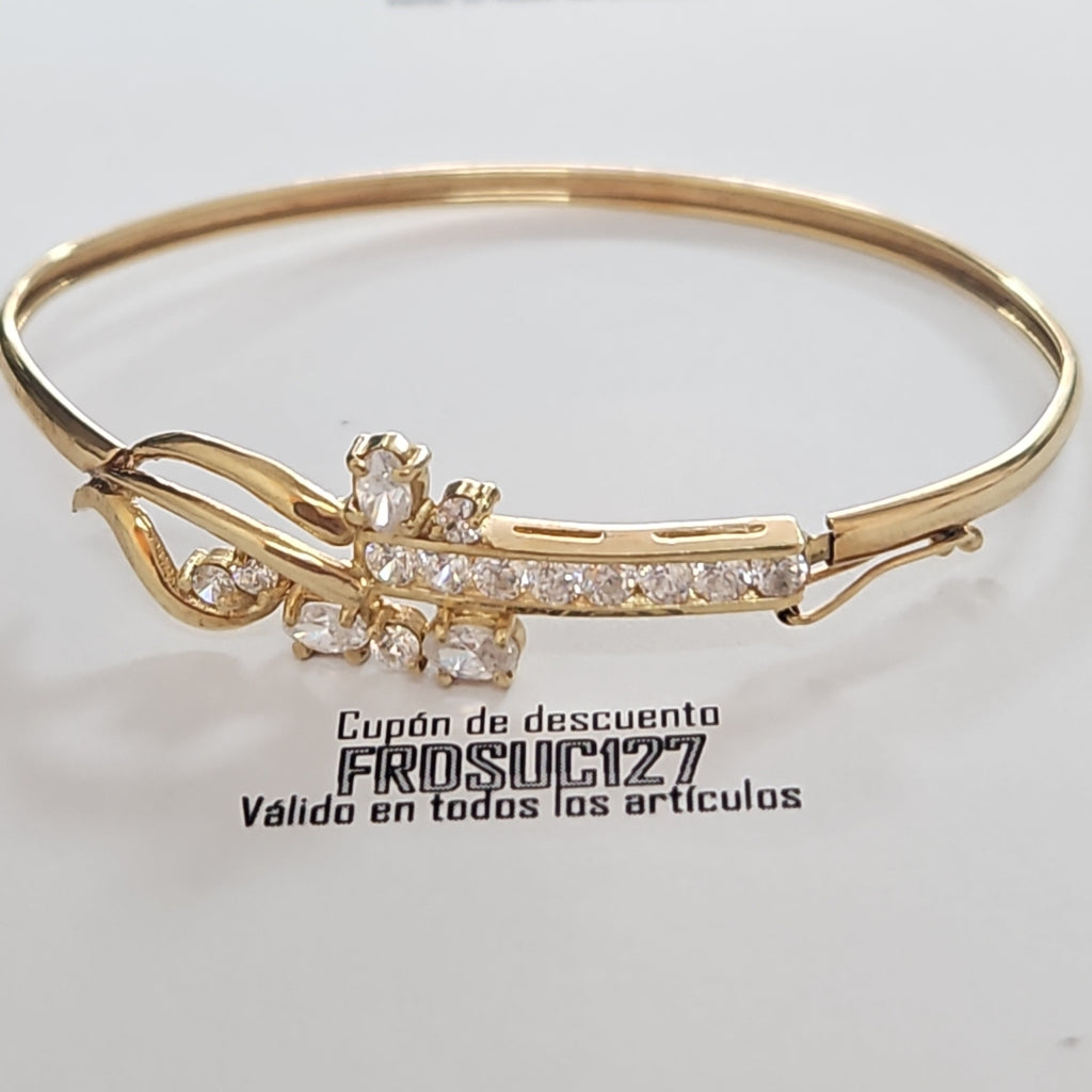 PULSERA RIGIDA ORO 14 K 7.5 GRMS (SEMINUEVO)