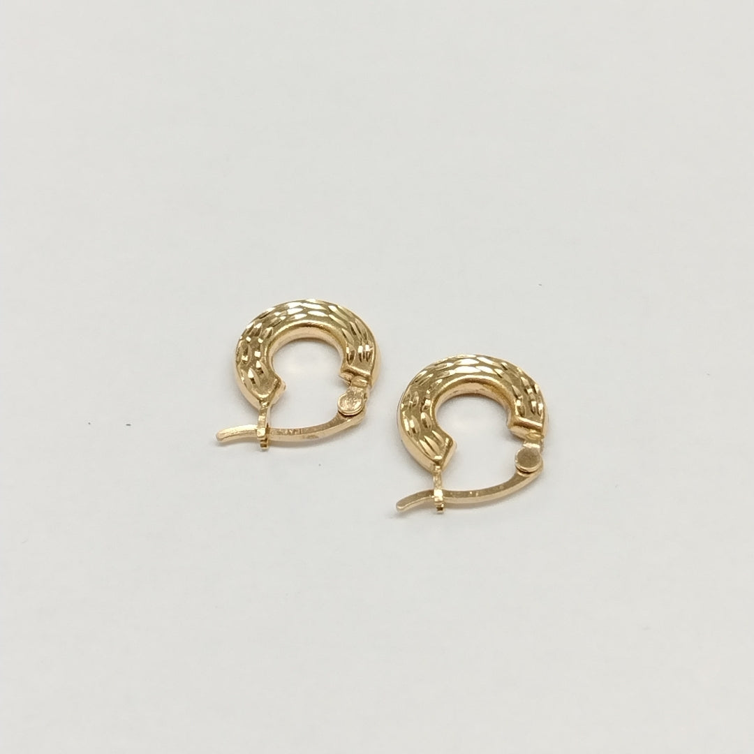 ARRACADAS PAR ORO 14 K 1 GRMS (SEMINUEVO)