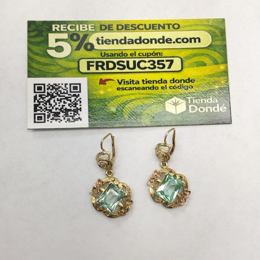 ARETES PAR ORO 14 K 7.5 GRMS (SEMINUEVO)
