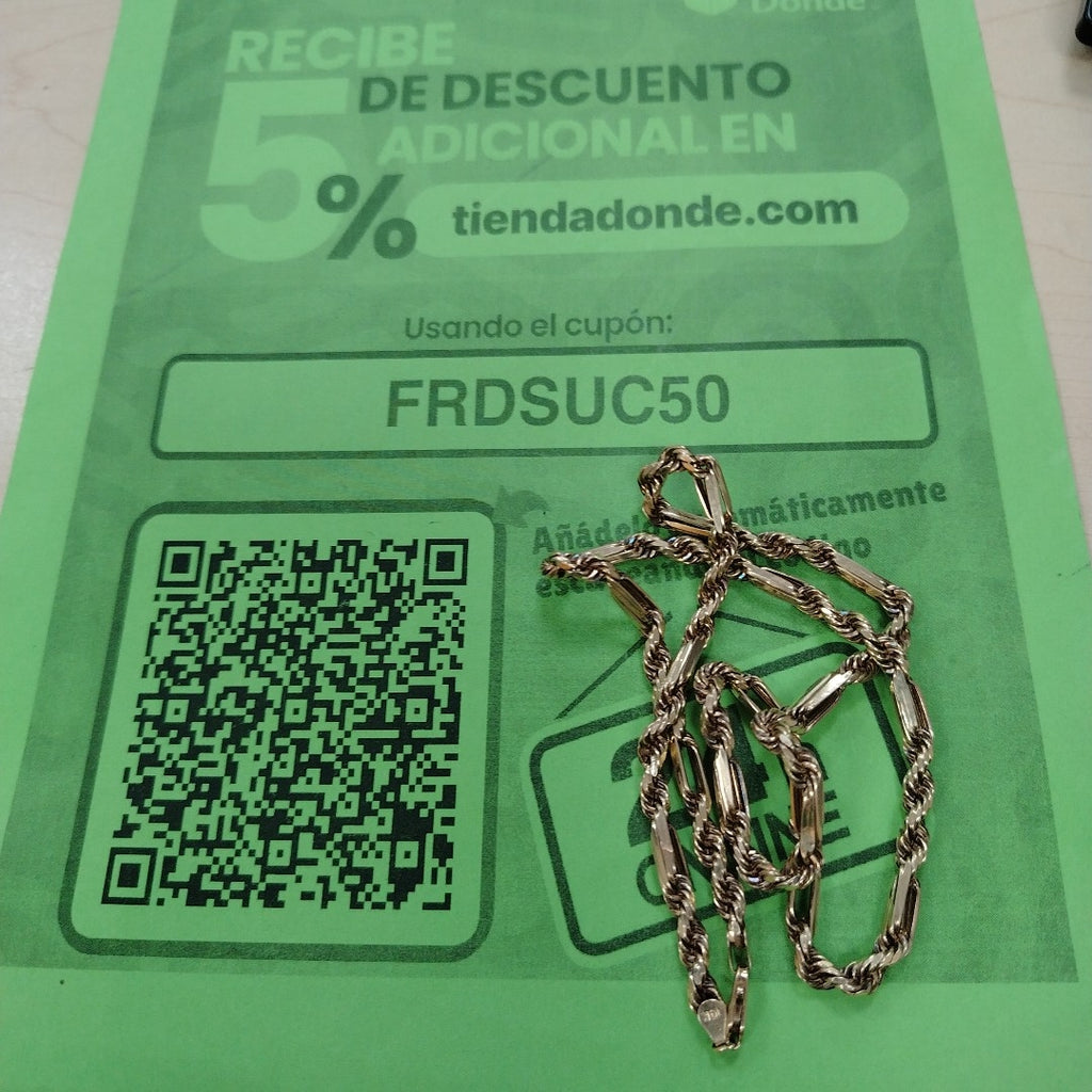 CADENA ORO 10 K 23.1 GRMS (SEMINUEVO)