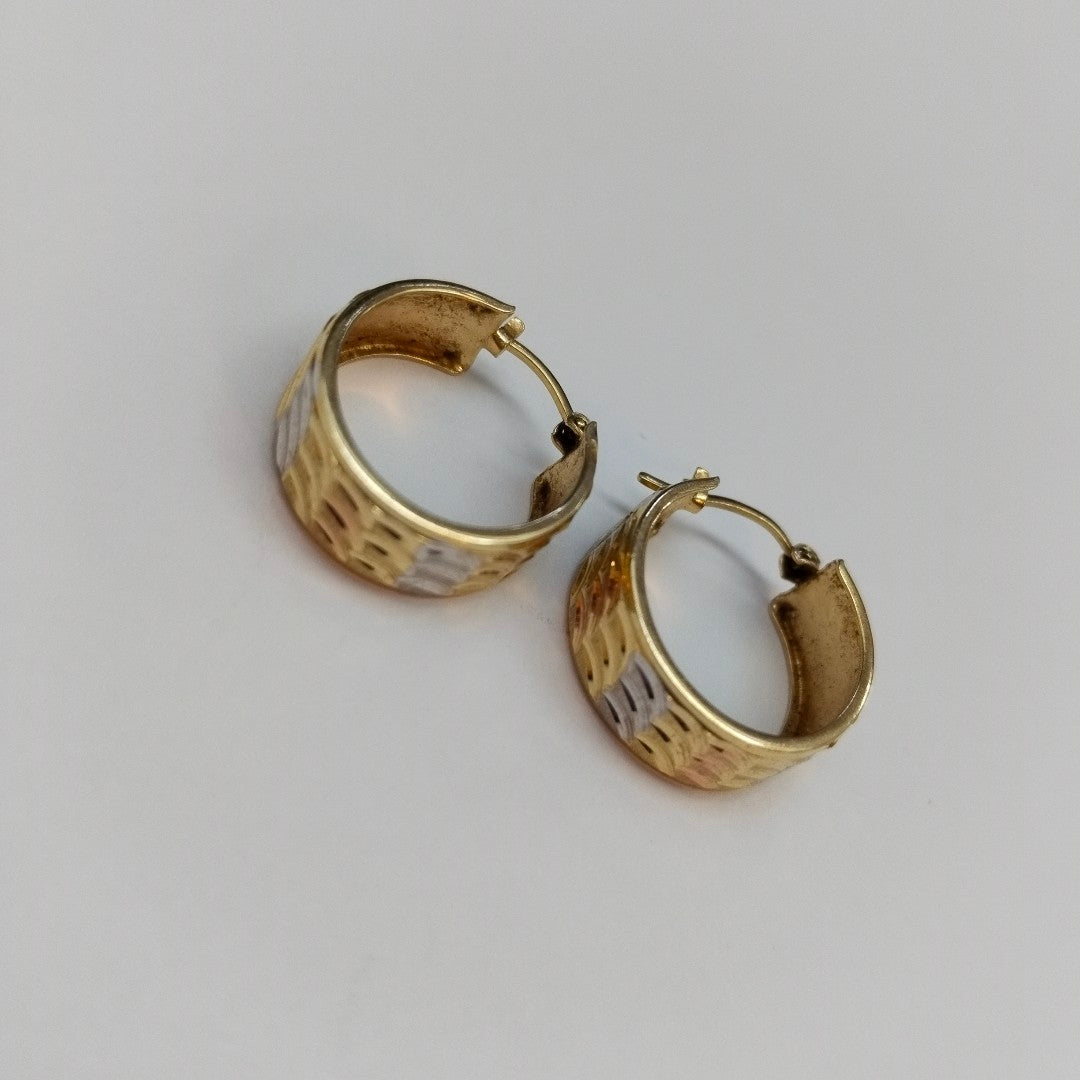 ARRACADAS PAR ORO 14 K 3,50 GRMS (SEMINUEVO)