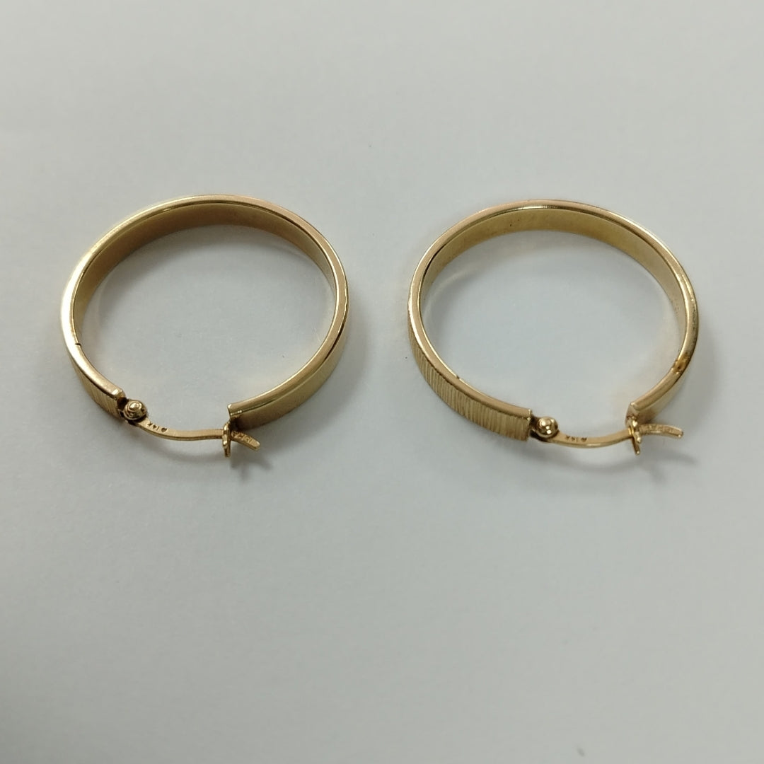 ARRACADAS PAR ORO 14 K 3.6 GRMS (SEMINUEVO)