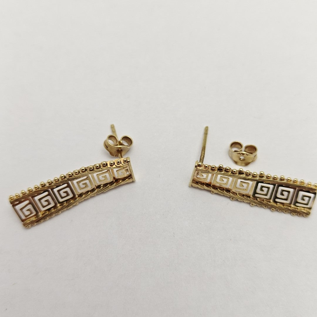 BROQUELES PAR ORO 14 K 2,70 GRMS (SEMINUEVO)