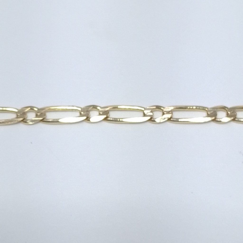 PULSERAS 1X1 ORO 14K 18 CM 2.7 GR (NUEVO)