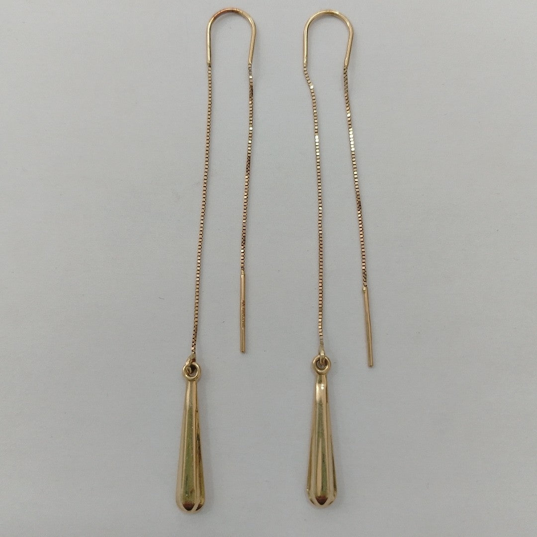 ARETES PAR ORO 14 K 1.6 GRMS (SEMINUEVO)