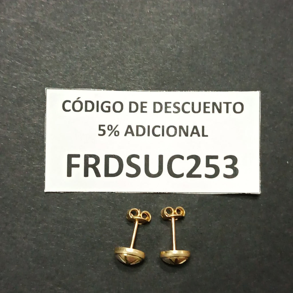 BROQUELES PAR ORO 14 K 1,40 GRMS (SEMINUEVO)