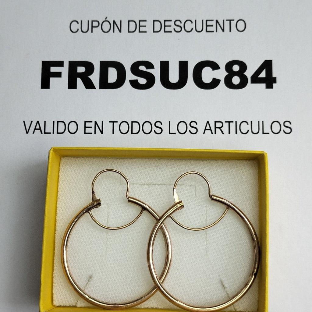 ARRACADAS PAR ORO 8 K 6 GRMS (SEMINUEVO)