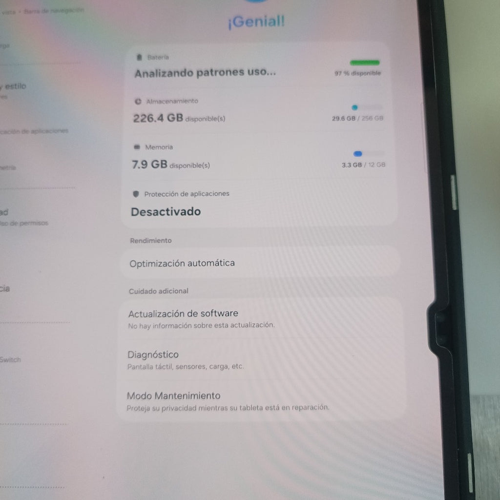 TABLETA SAMSUNG GALAXY TAB S10 ULTRA SM-X920 (2024) 256 GB 12 GB RAM (SEMINUEVO)