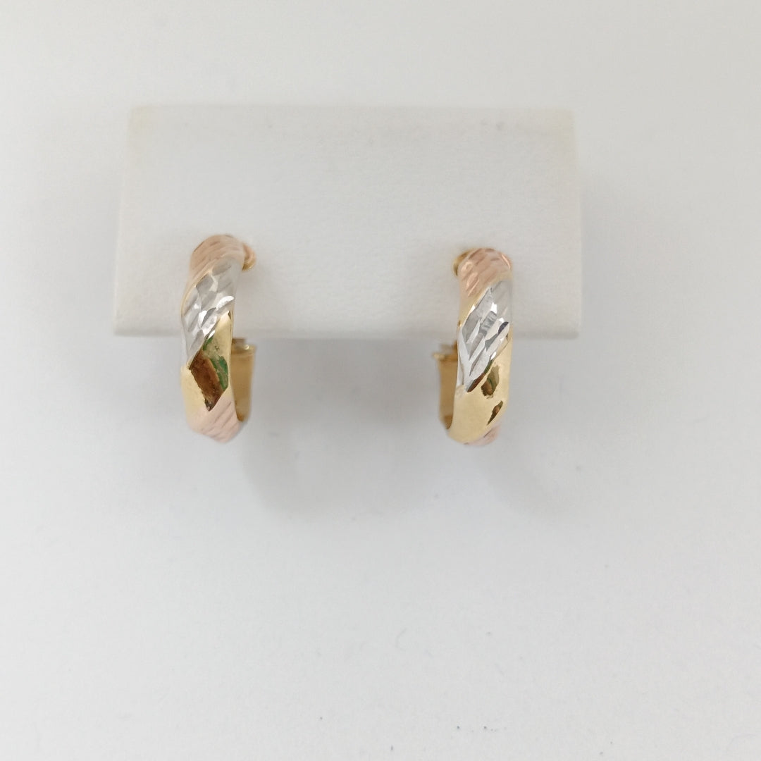 ARRACADAS PAR ORO 14 K 1.2 GRMS (SEMINUEVO)