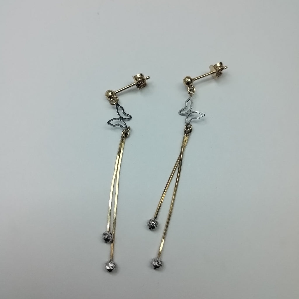 ARETES PAR ORO 14 K 1.7 GRMS (SEMINUEVO)