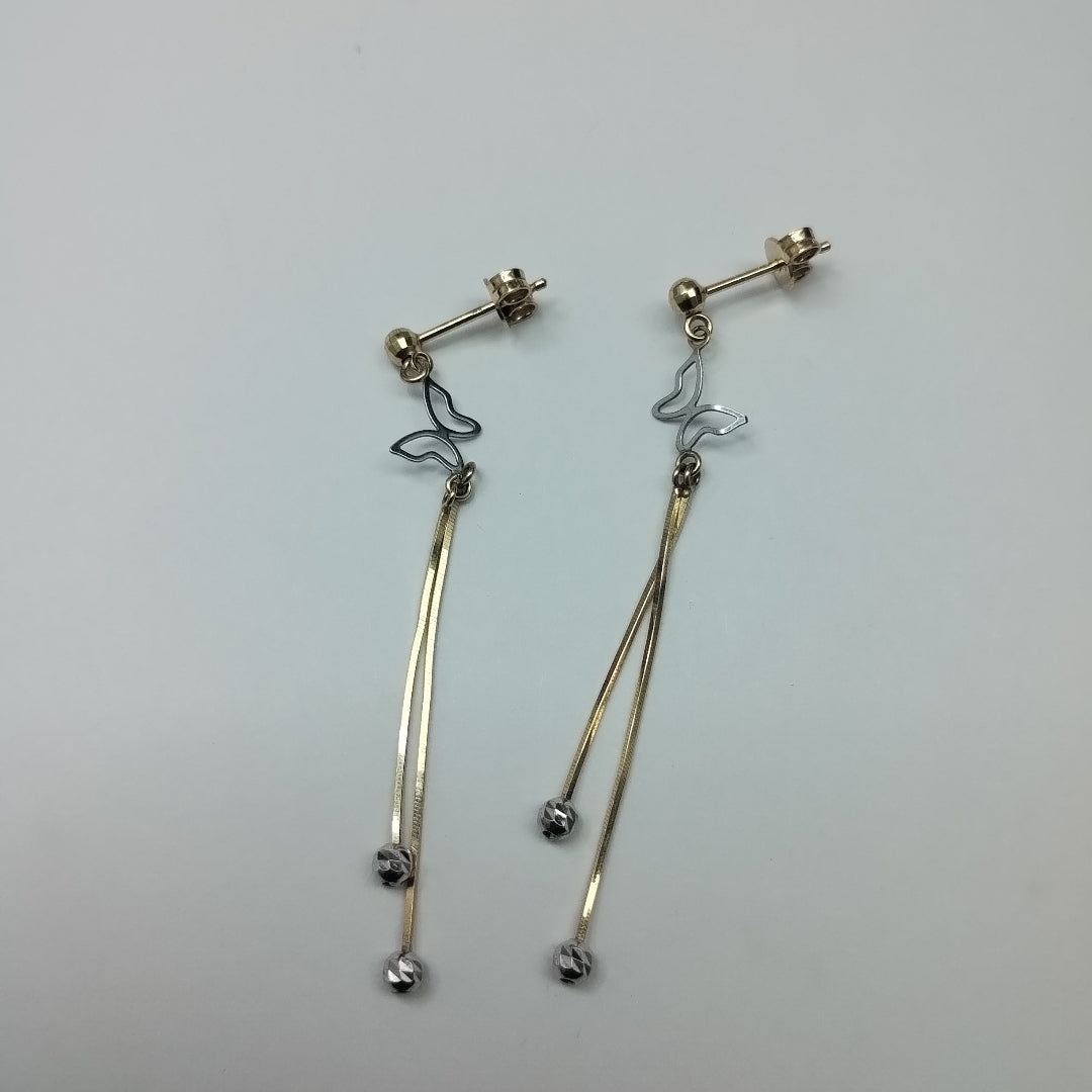 ARETES PAR ORO 14 K 1.7 GRMS (SEMINUEVO)