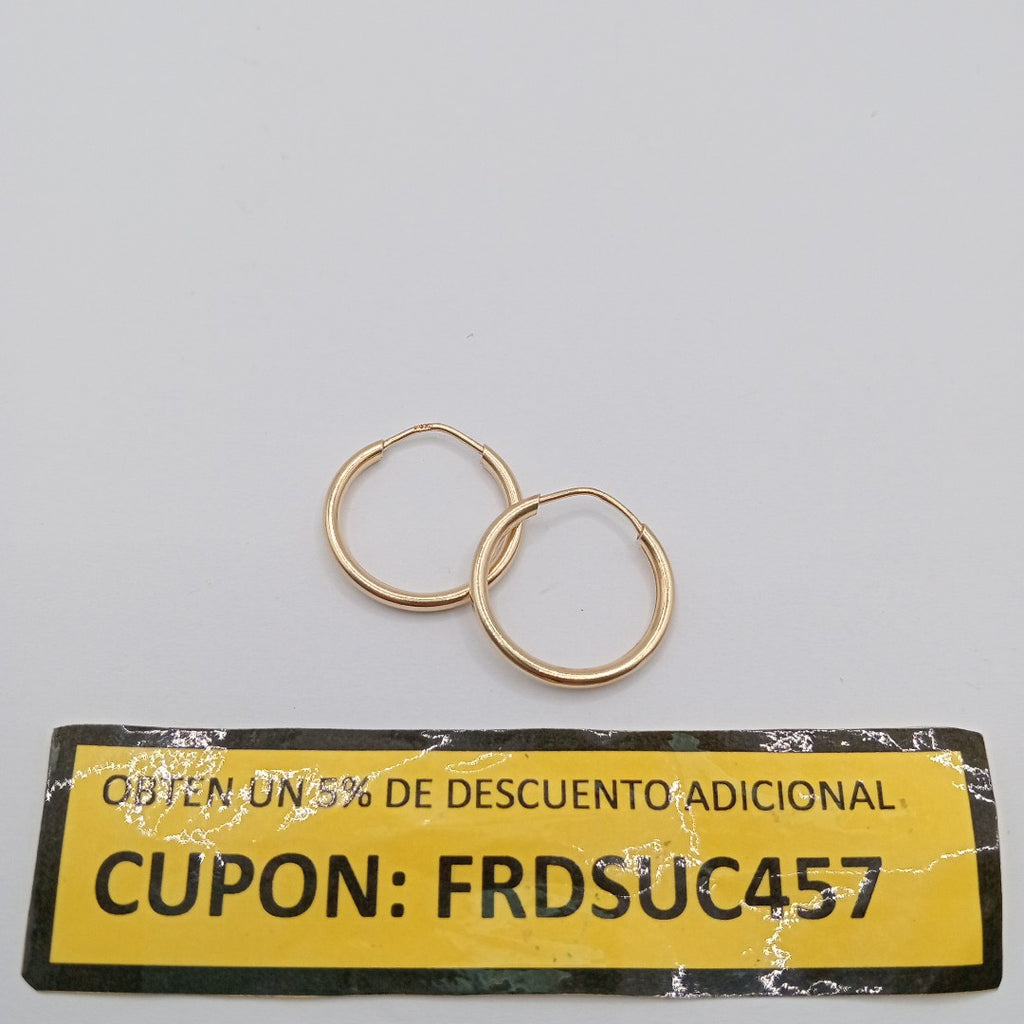 ARRACADAS PAR ORO 14 K 1.4 GRMS (SEMINUEVO)