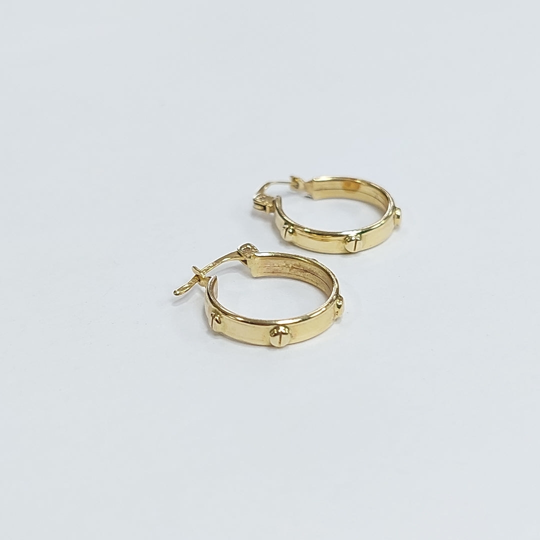 ARRACADAS PAR ORO 14 K 2.6 GRMS (SEMINUEVO)