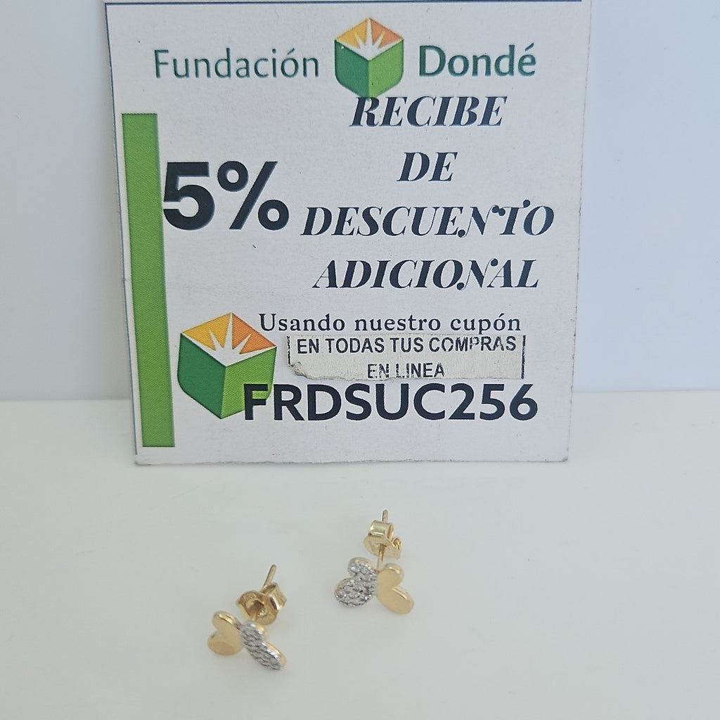 BROQUELES PAR ORO 14 K 1.4 GRMS (SEMINUEVO)