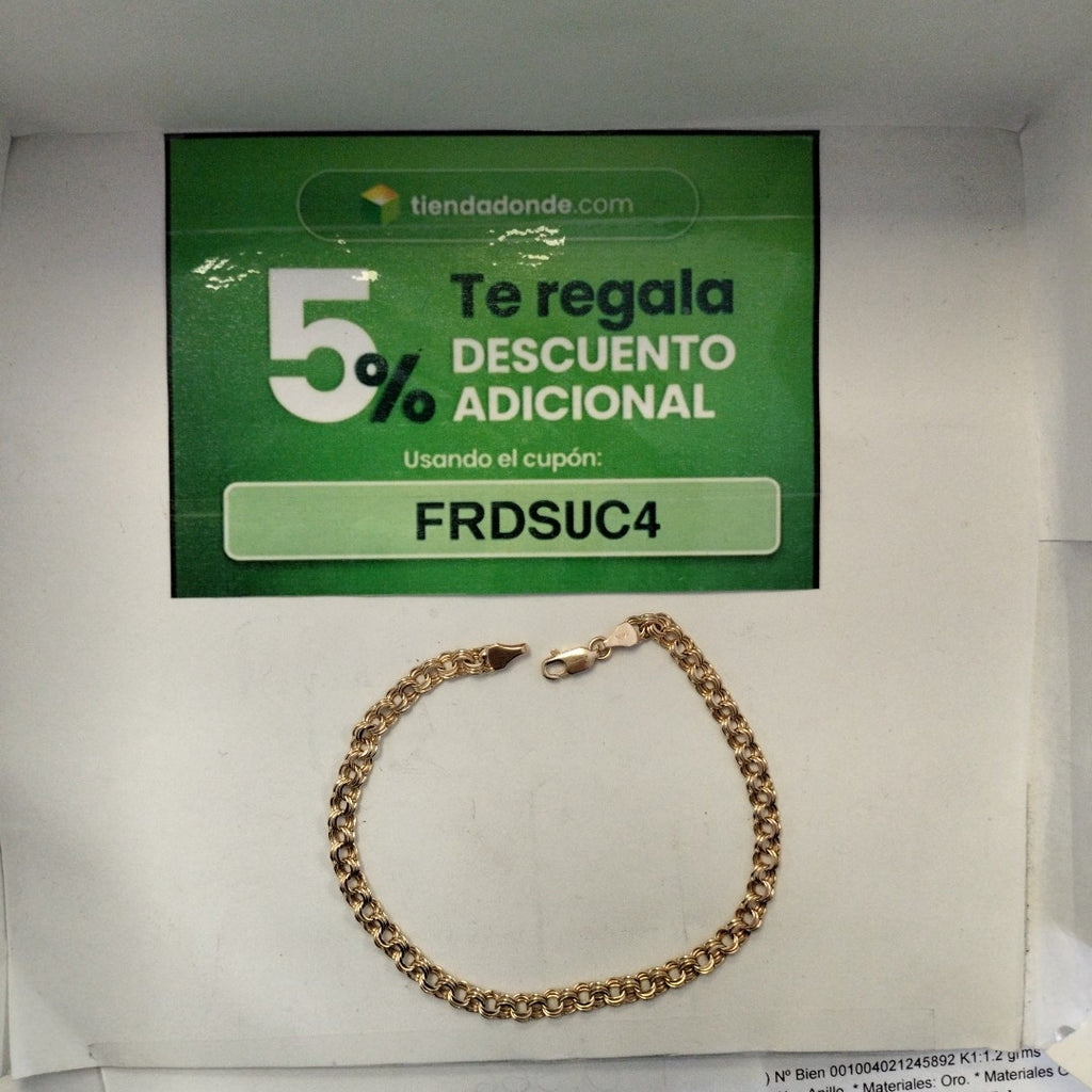 PULSERA ORO 14 K 3.2 GRMS (SEMINUEVO)