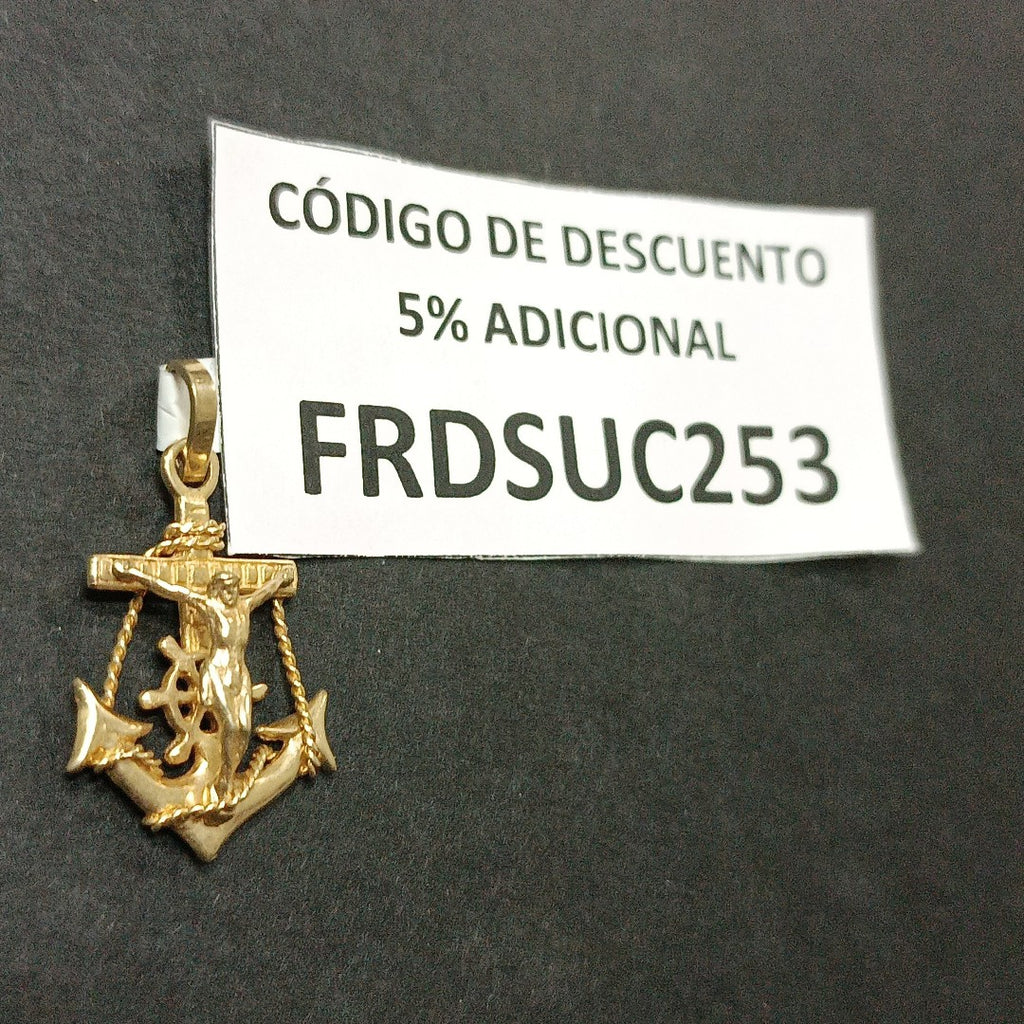 CRISTO EN ANCLA ORO 10 K 2,30 GRMS (SEMINUEVO)