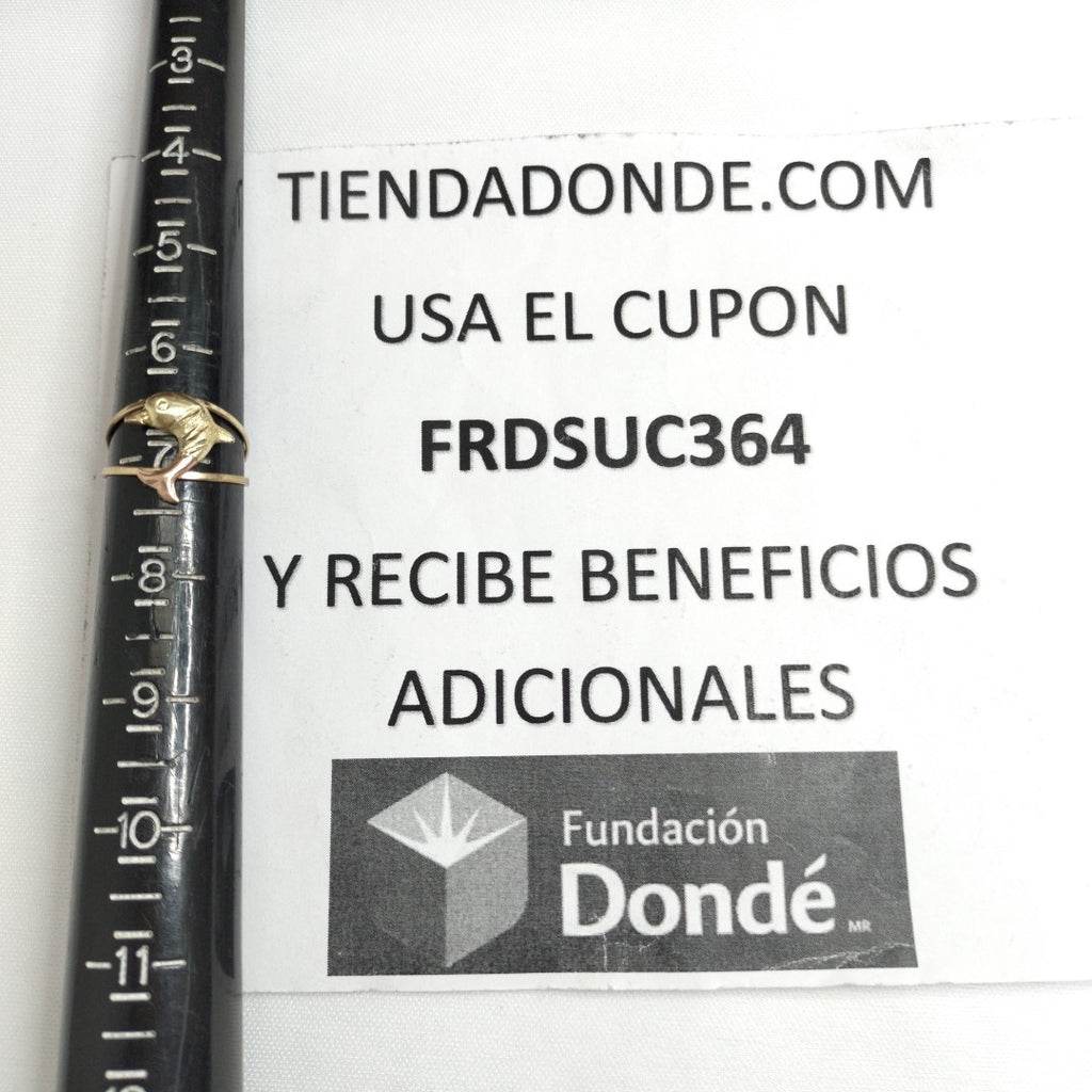 ANILLITO ORO COMBINADO 10 K 1,00 GRMS (SEMINUEVO)