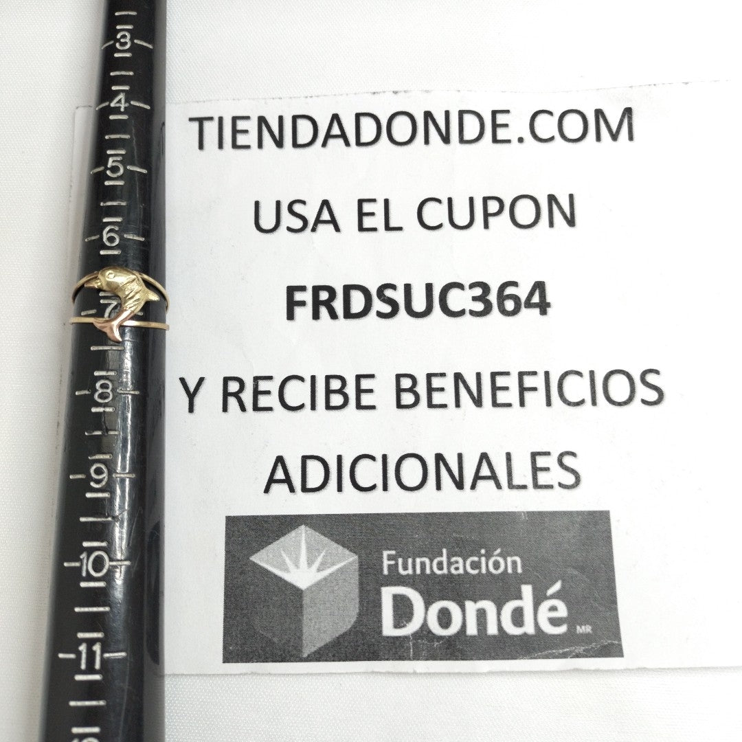 ANILLITO ORO COMBINADO 10 K 1,00 GRMS (SEMINUEVO)