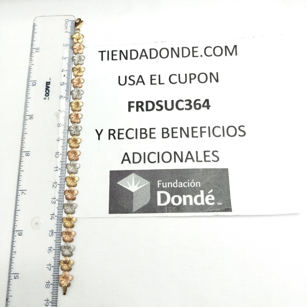 PULSERA ORO, ORO COMBINADO 10 K 4.7 GRMS (SEMINUEVO)