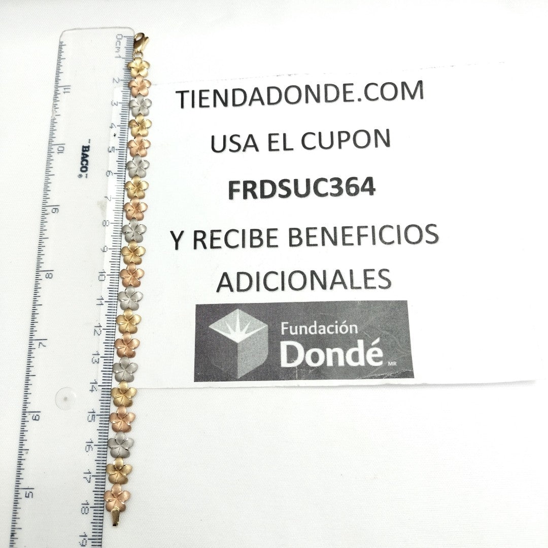 PULSERA ORO, ORO COMBINADO 10 K 4.7 GRMS (SEMINUEVO)