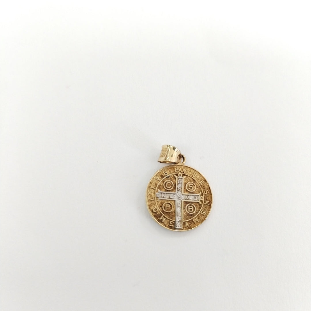 DIJE,MEDALLA RELIGIOSA ORO 10 K 1,30 GRMS (SEMINUEVO)