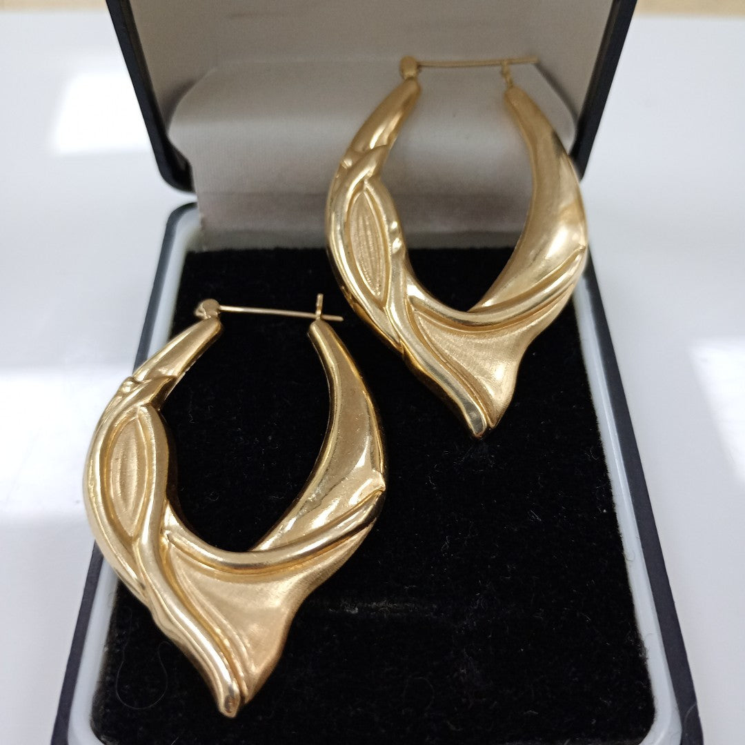 ARRACADAS PAR ORO 14 K 5,90 GRMS (SEMINUEVO)