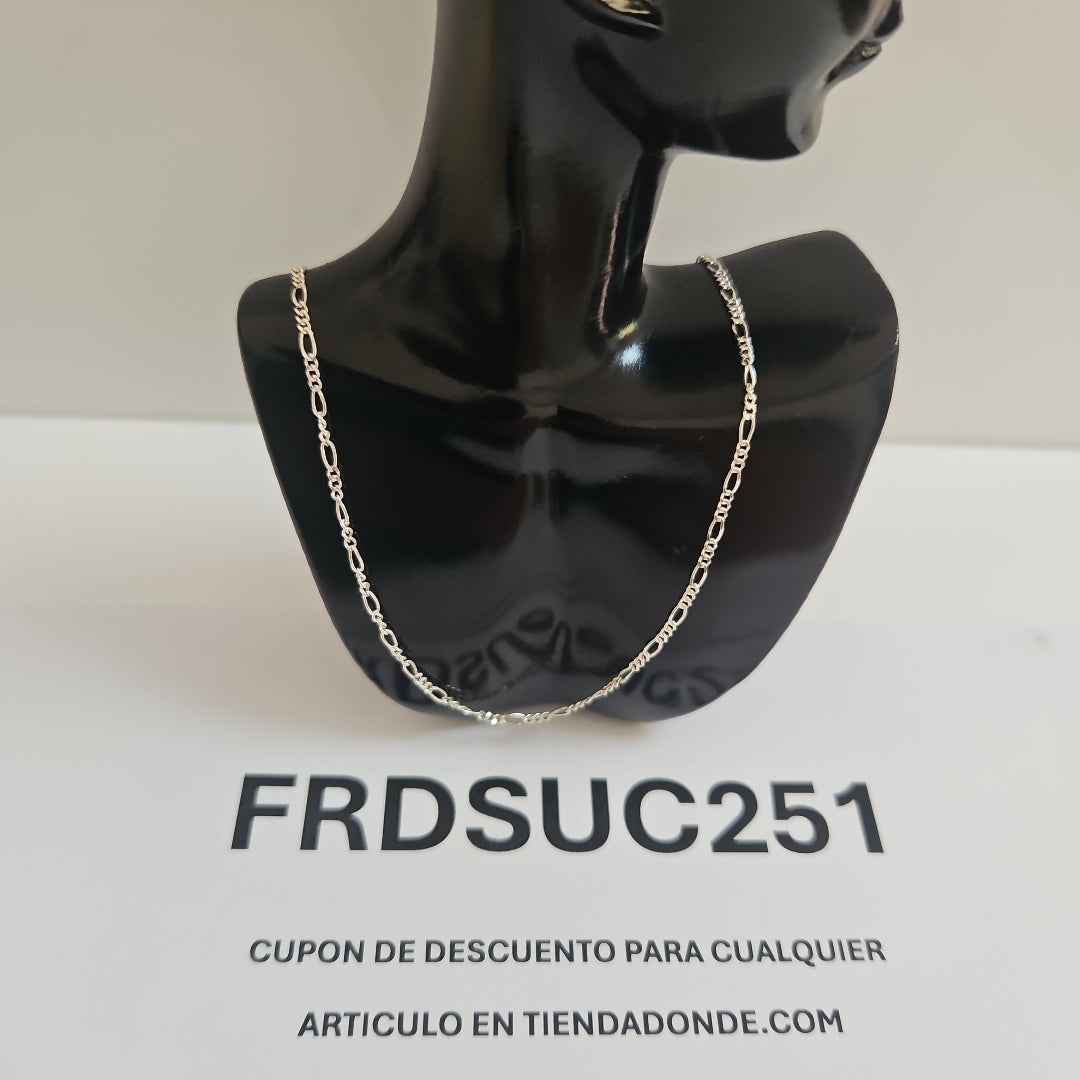 CADENA TEJIDO 3X1 PLATA .925 55 CM 2.3 GR (NUEVO)