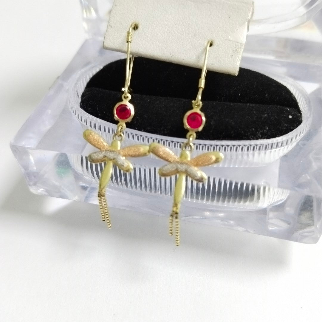 ARETES PAR ORO 14 K 1.3 GRMS (SEMINUEVO)