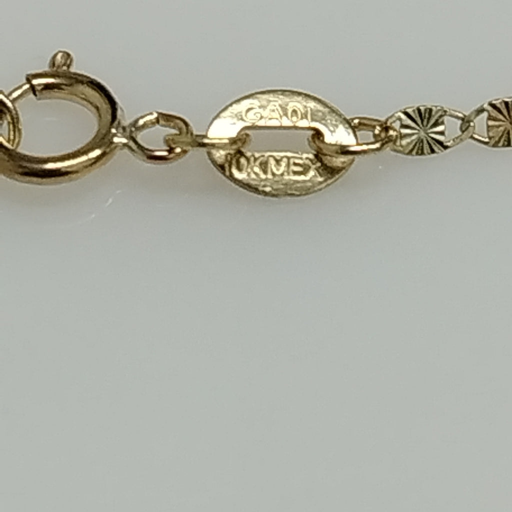 CADENAS TEJIDO GUCHI ORO 10K 55 CM 1.7 GR (NUEVO)