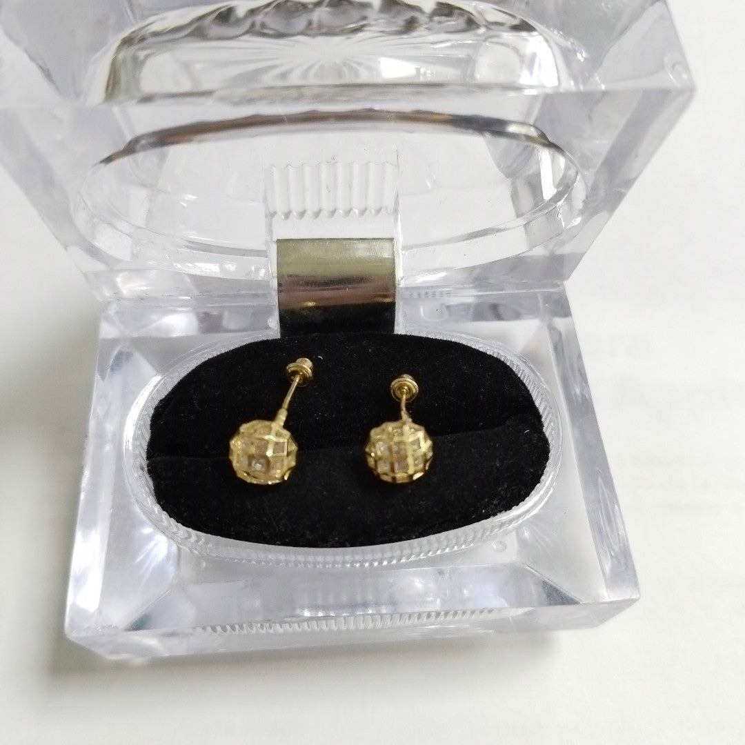 BROQUELES PAR ORO 14 K 1,80 GRMS (SEMINUEVO)